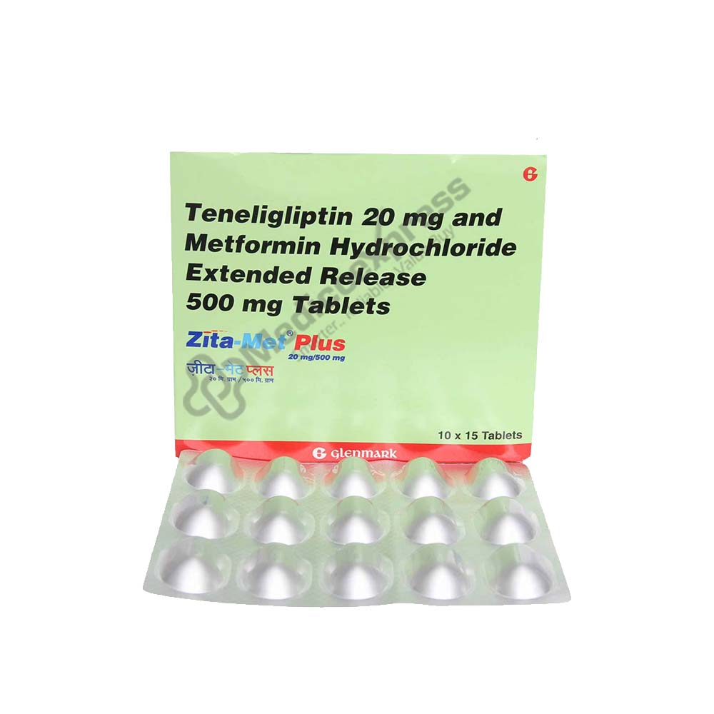 Zita Met Plus 20/500 Tablet 15's