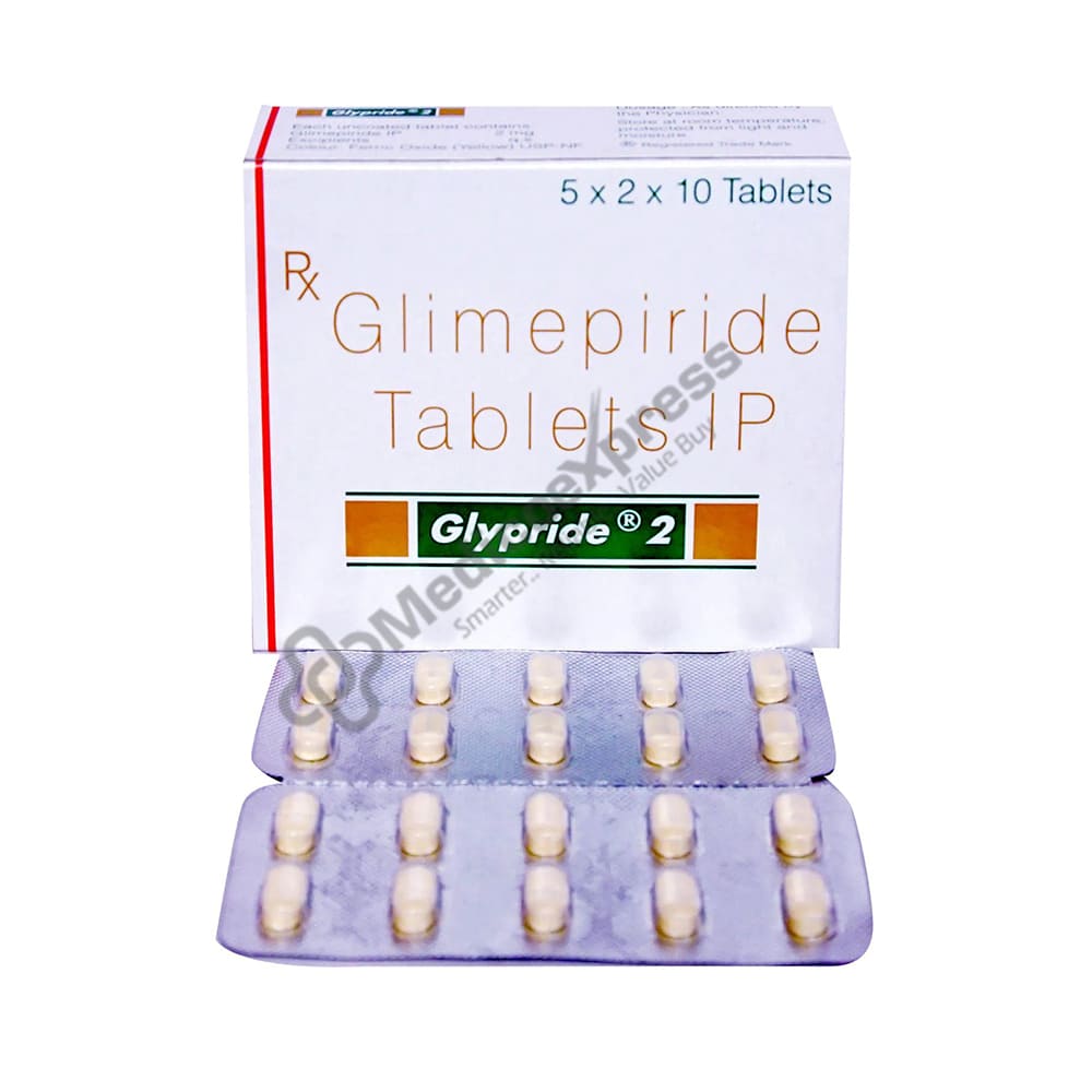 GLYPRIDE 2MG TABLET 10's