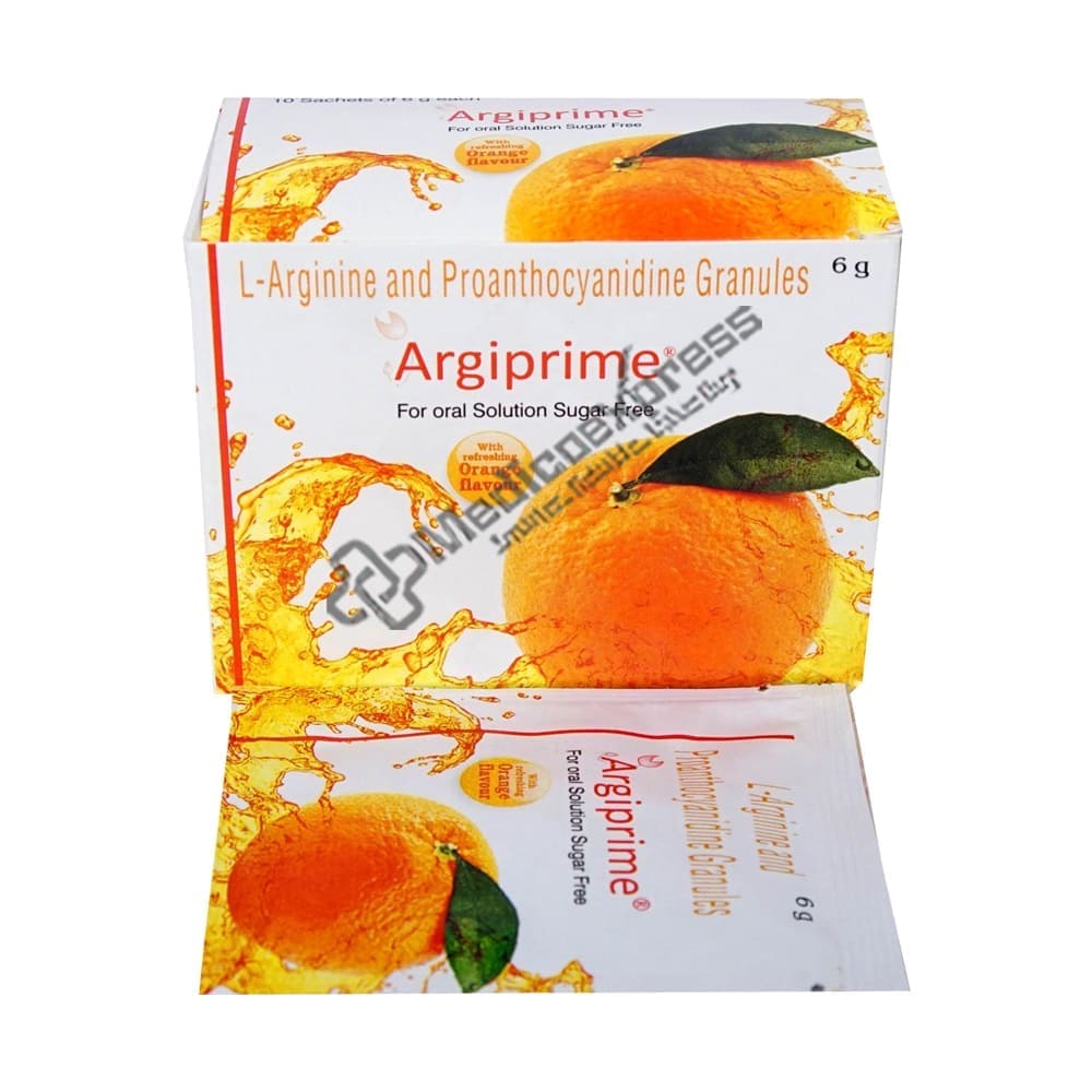 Argiprime For Oral Solution Sugar Free Sachet Orange 6gm