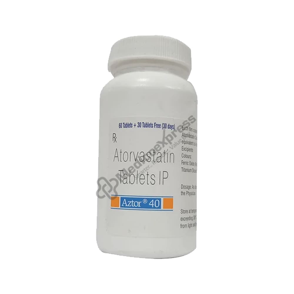 Aztor 40mg Bottle Of 90 Tablets