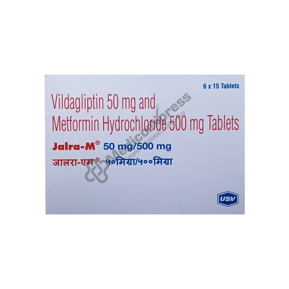 Jalra m 50 mg/500 mg tablet 15's