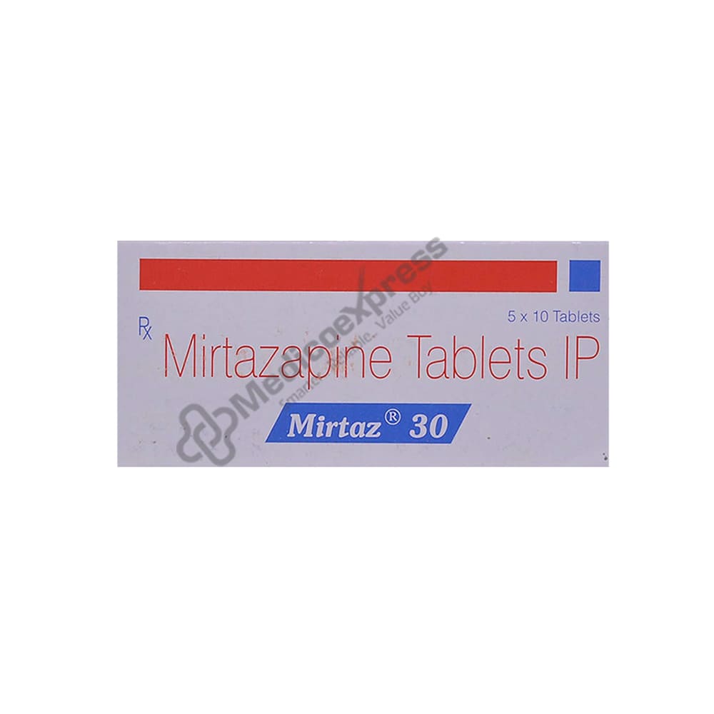 Mirtaz 30mg Tablet 10'S