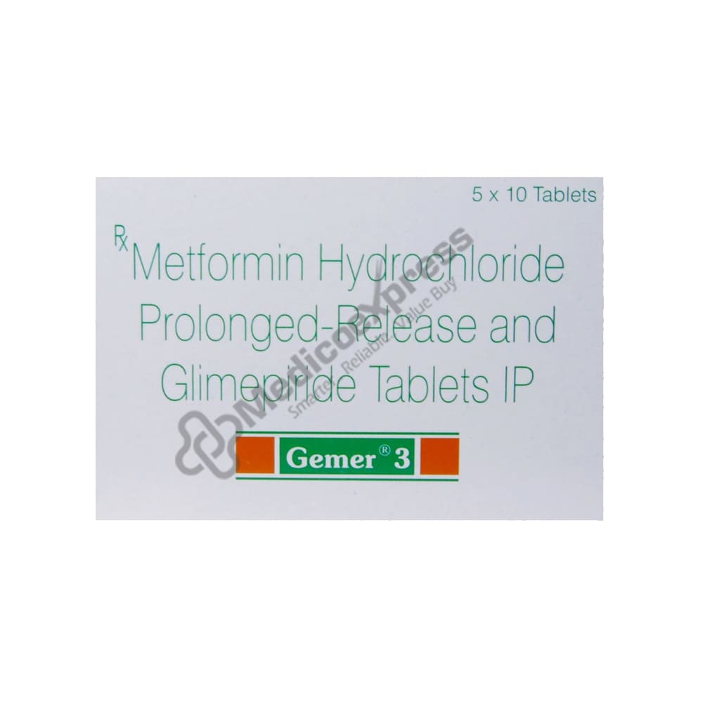Gemer 3mg Tablets 10'S