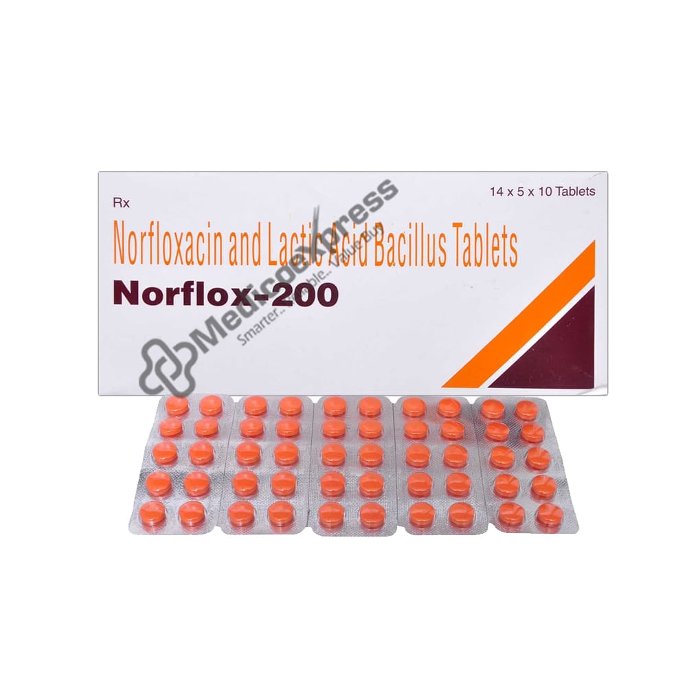 Norflox 200mg Tablet 10's
