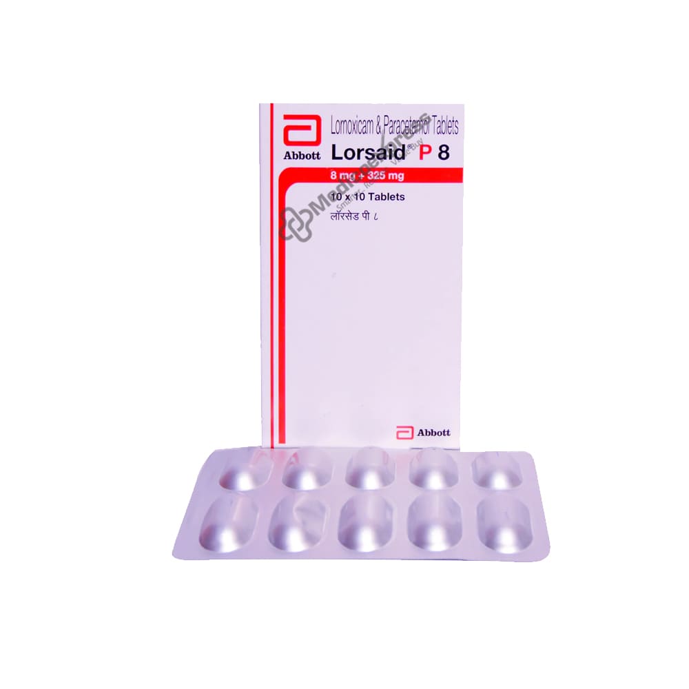 Lorsaid P 8 Tablet 10's