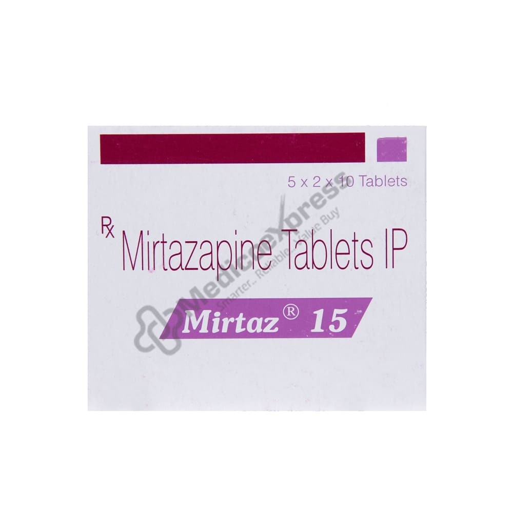 Mirtaz 15mg Tablet 10'S