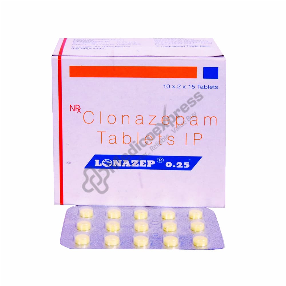 Lonazep 0.25mg Tablet 15'S