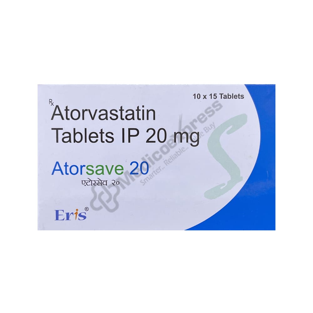Atorsave 20mg 15's