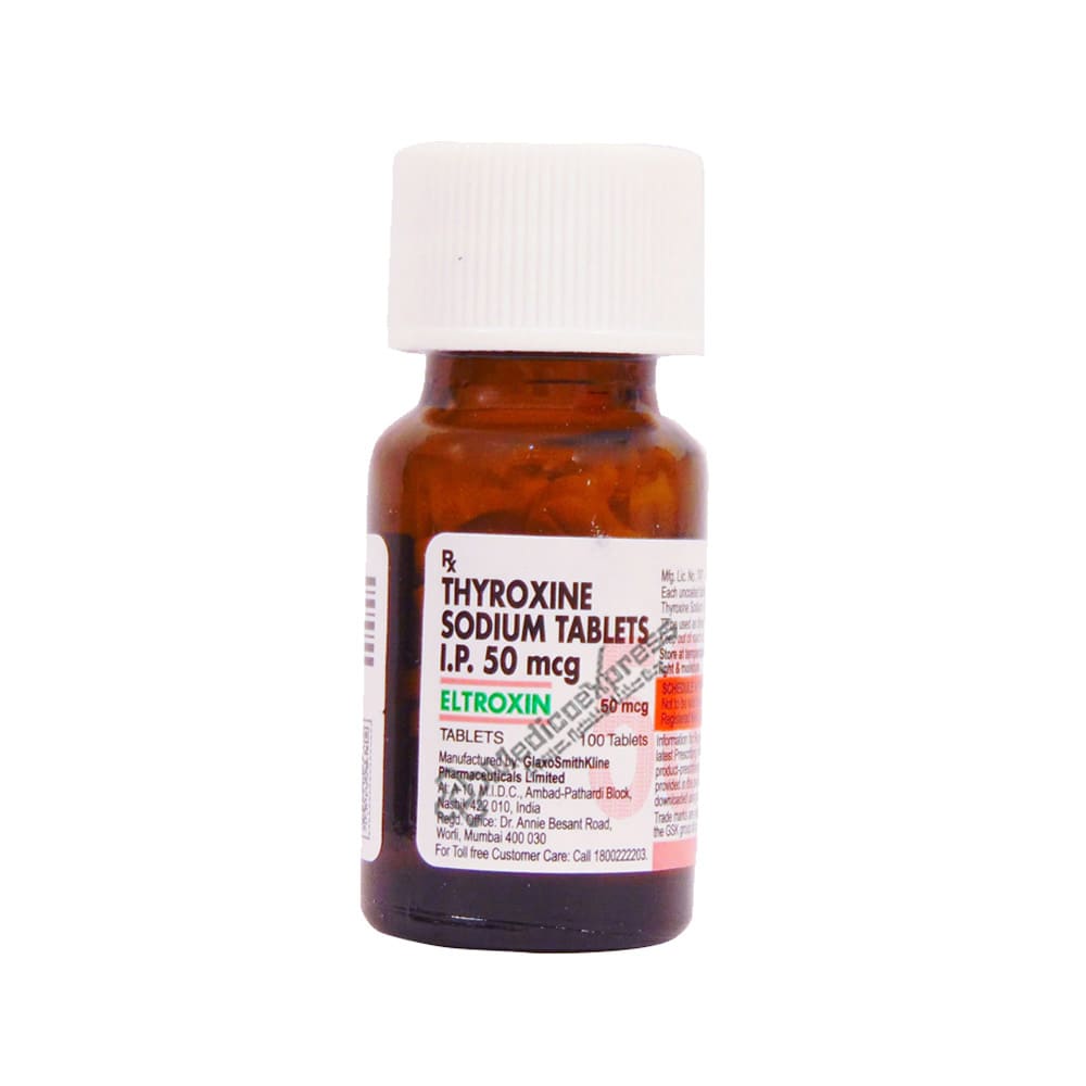 Eltroxin 50mcg tablet 120's