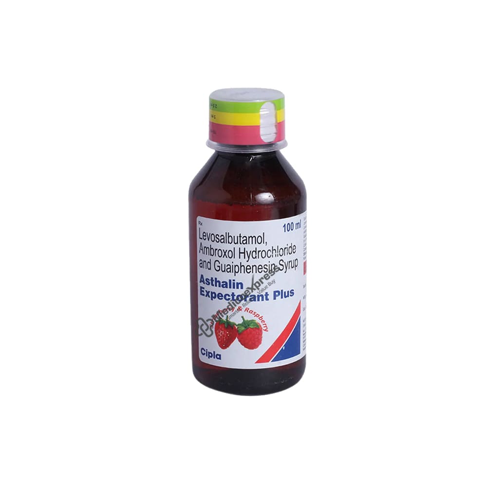 Asthalin Plus Strawberry & Raspberry Expectorant 100ml