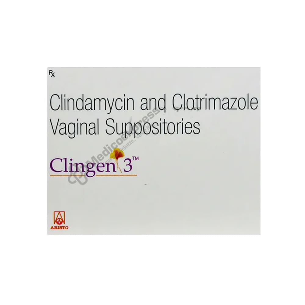 Clingen Vaginal Suppository 3's