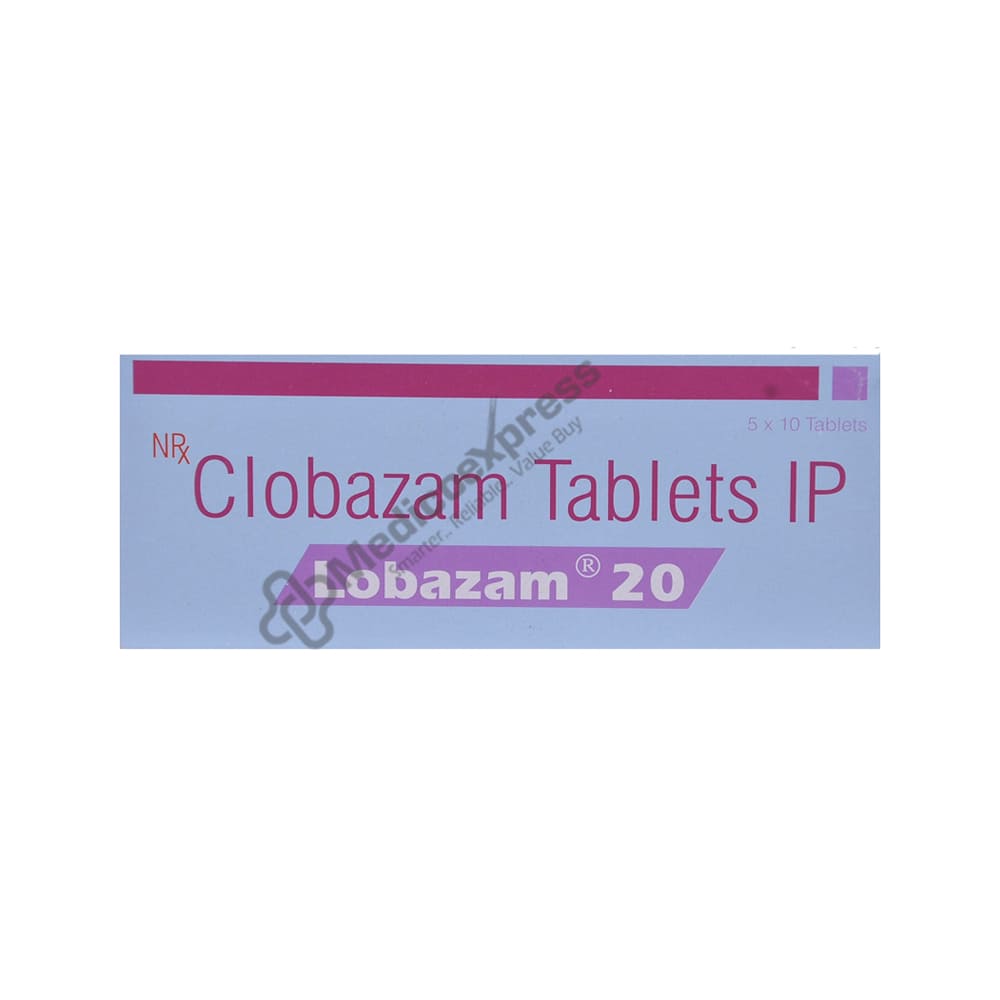 Lobazam 20mg Tablet 10's