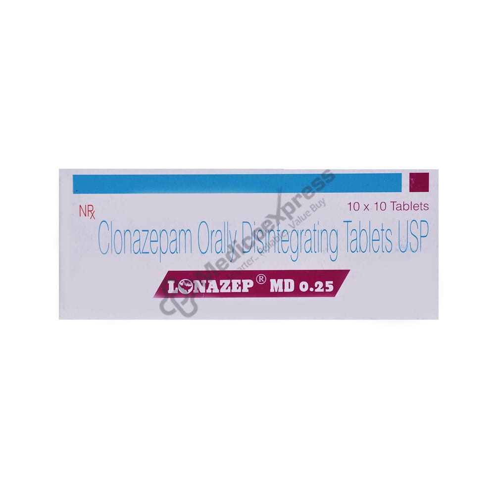 Lonazep MD 0.25mg Tablet 10'S
