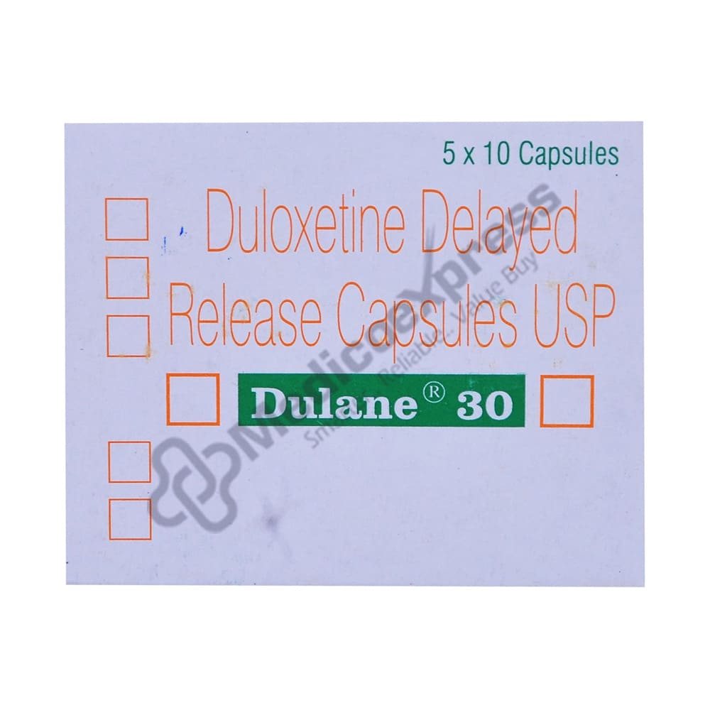 Dulane 30mg Capsule 10'S