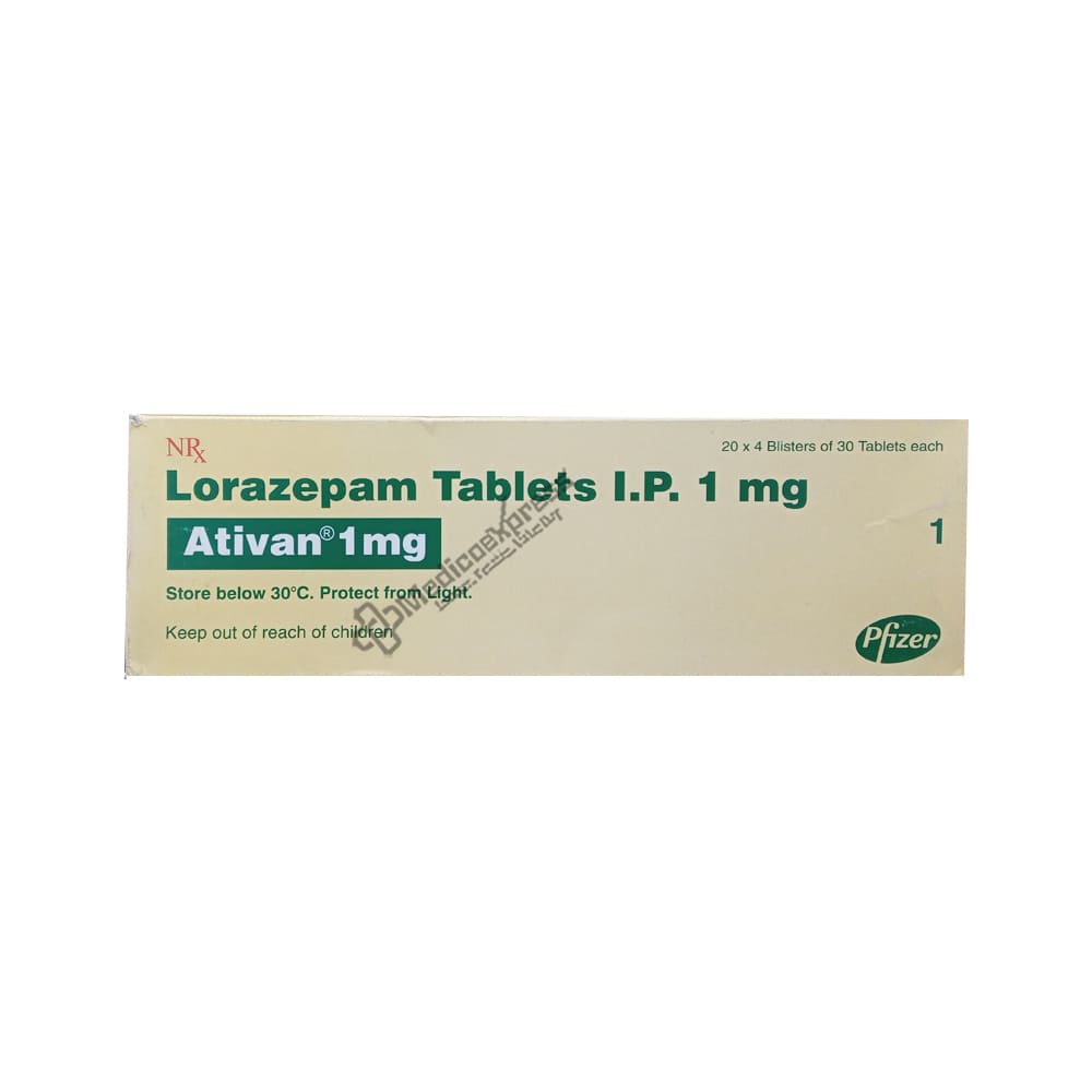 Ativan 1mg Tablet 30's
