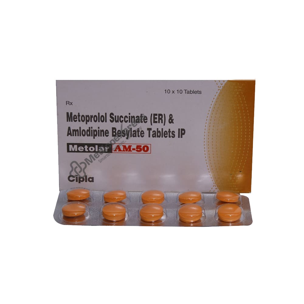 Metolar AM 50 Tablet 10's