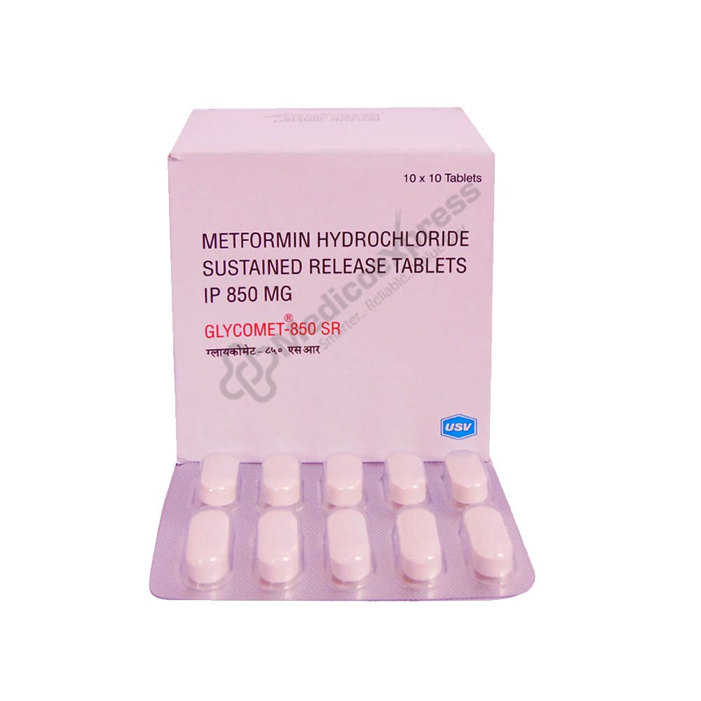 Glycomet SR 850 Tablet 10's