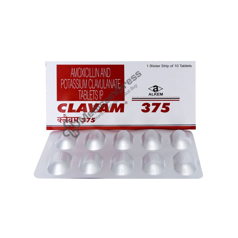 Clavam 375mg Tablet 10's