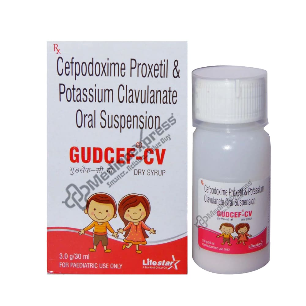 Gudcef Cv 100 mg Dry Syrup 30ml