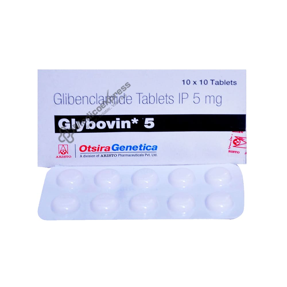 Glybovin 5mg Tablet 10's