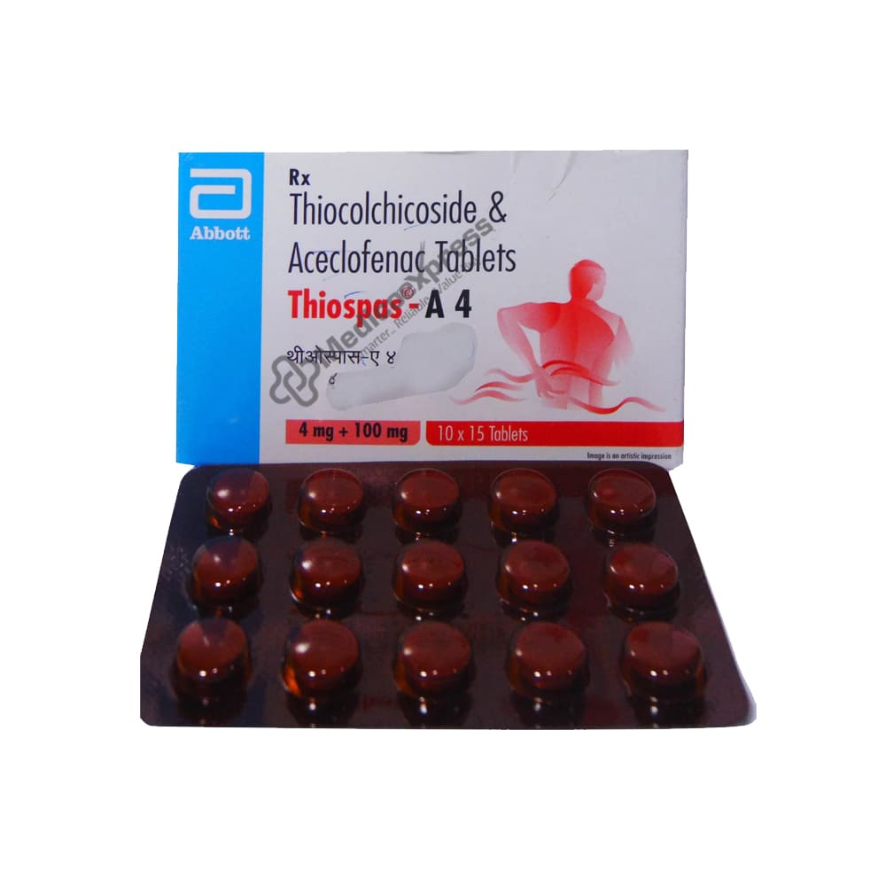 Thiospas-A 4 Tablet 15's
