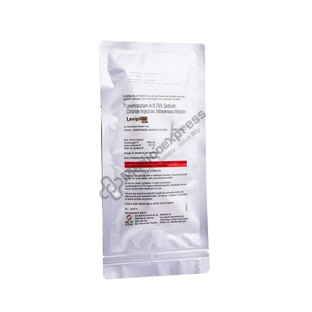 Levipil Rtu 1000mg Packet Of 100ml Infusion
