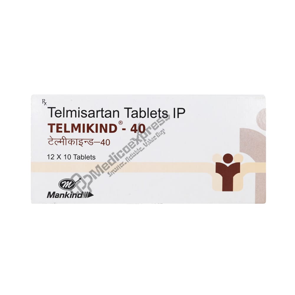 Telmikind 40mg Tablet 10's