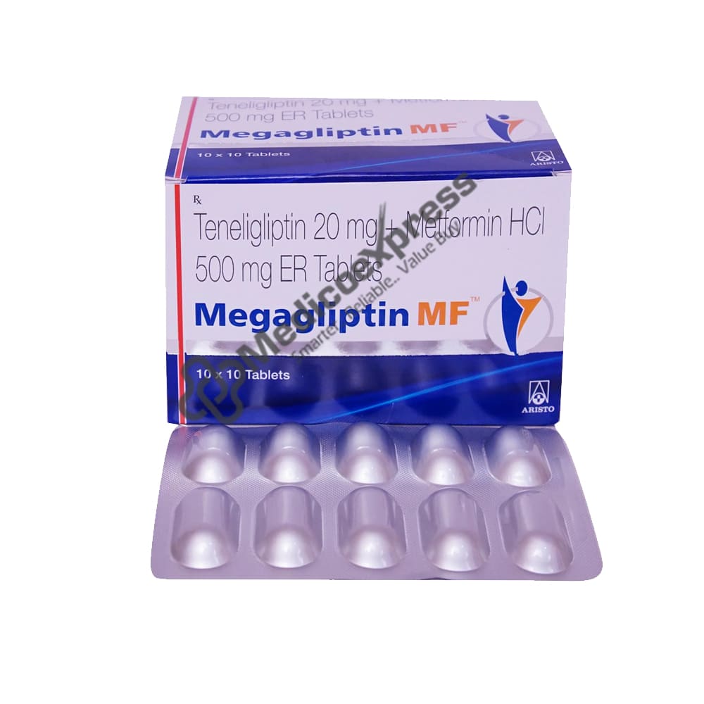 Megagliptin Mf 20/500mg Tablet 10's