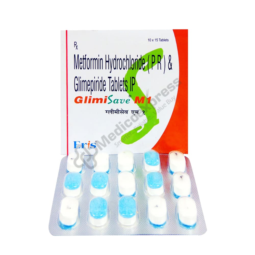 Glimisave M 1 Tablet 15's