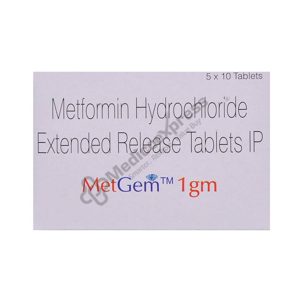 Metgem 1gm Tablet 10'S