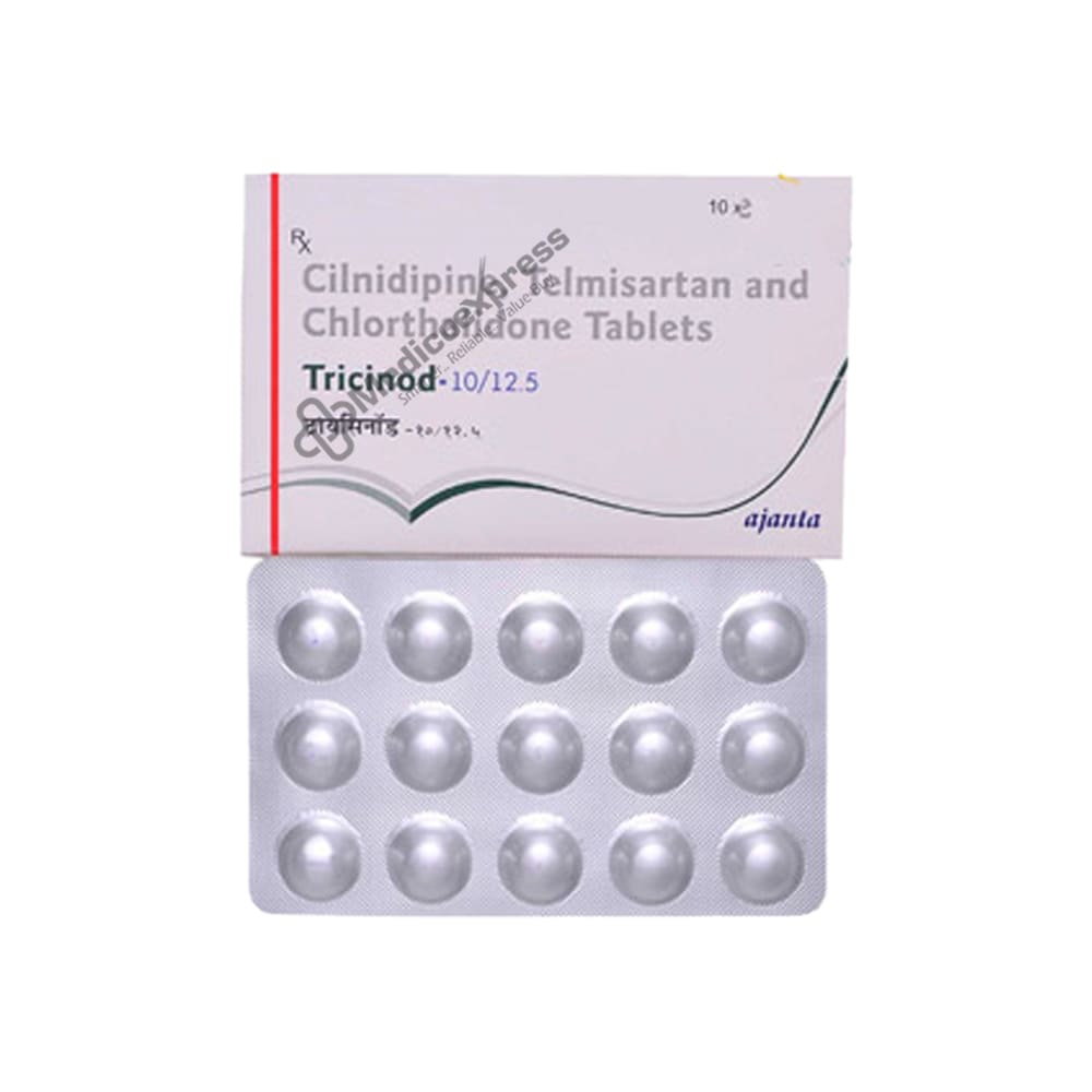 Tricinod 10/12.5 Tablet 15's