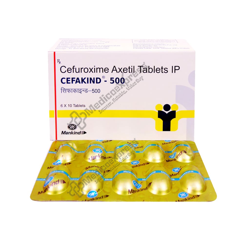 Cefakind 500 Tablet 10's
