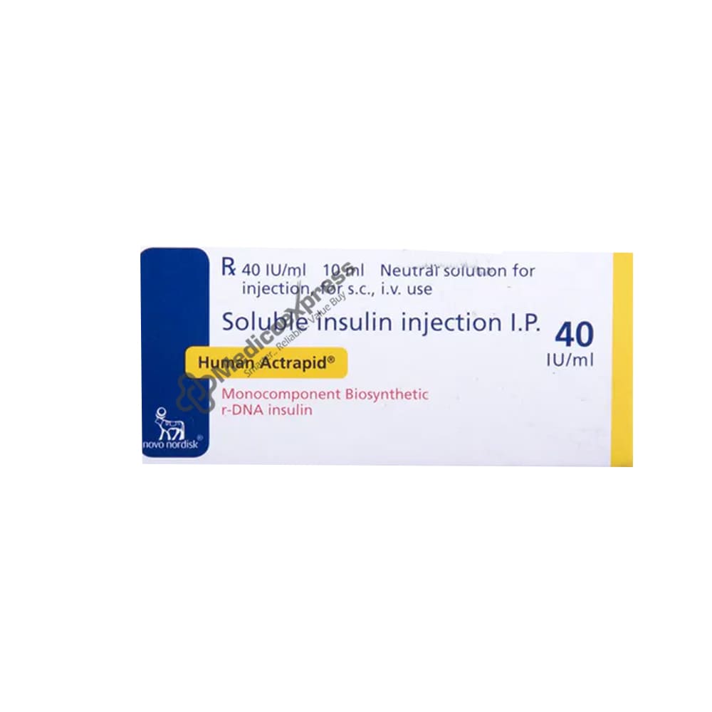 Human Actrapid 40Iu/ml Solution For Injection