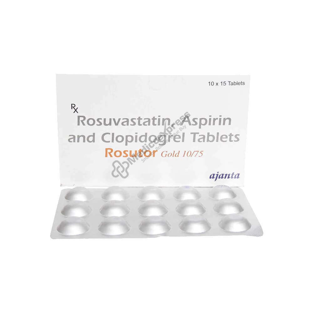 Rosutor Gold 10/75 Tablet 15's