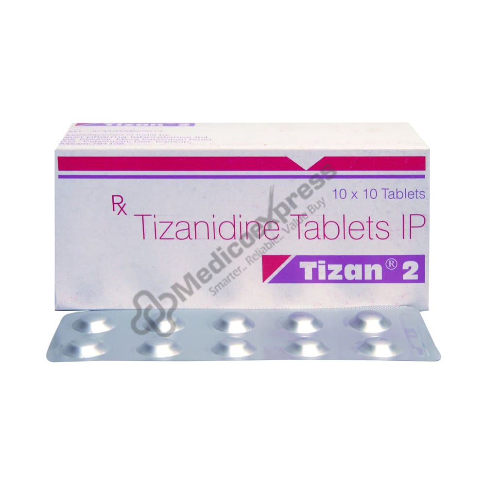 Tizan 2mg Tablet 10'S