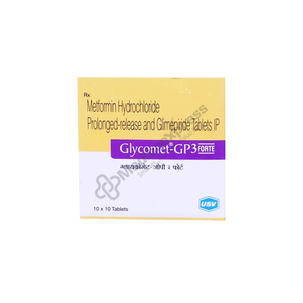 Glycomet Gp 3 Forte Tablet 10's