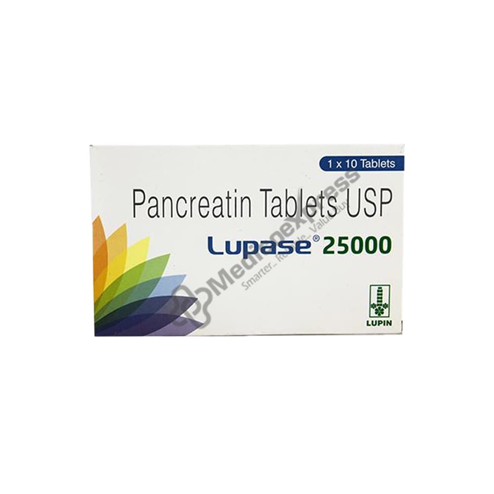 Lupase 25000 Tablet 10's