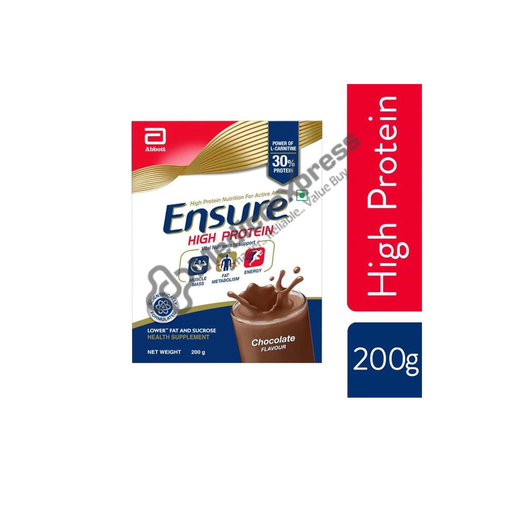 Ensure High Protein Chocolate Flavour Powder, 200 gm Refill Pack