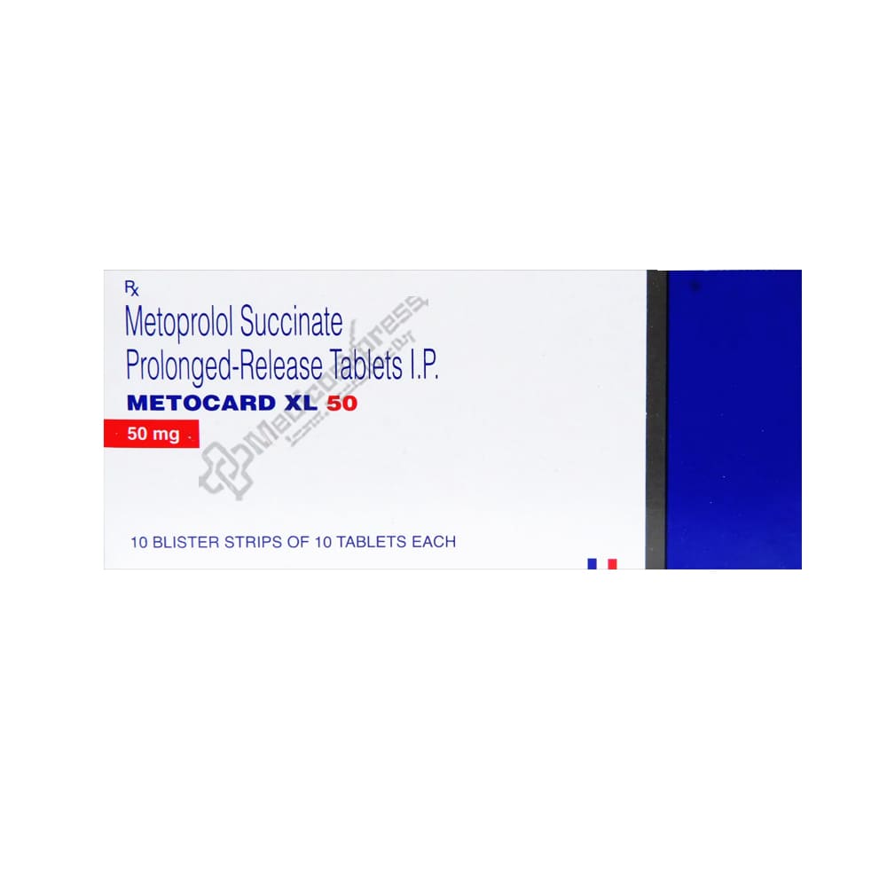 Metocard XL 50 Tablet 10's