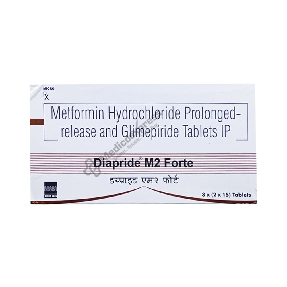 Diapride M2 Forte Tablets 30`S