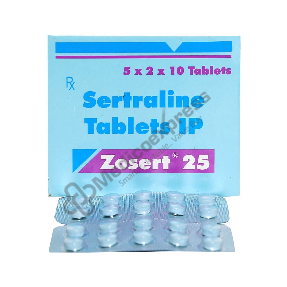 Zosert 25mg Tablet 10'S