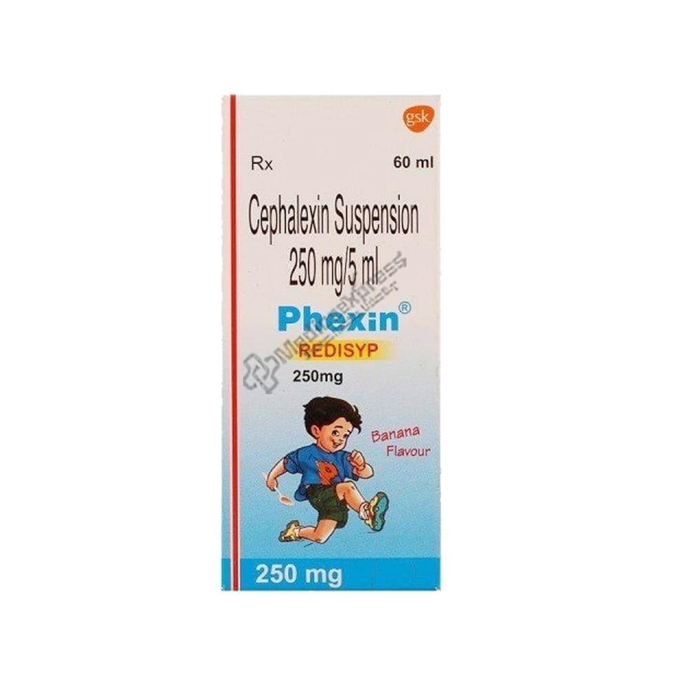 Phexin 250mg Redisyp Banana Flavour 60ml
