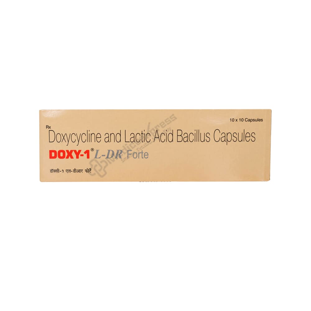 Doxy 1 l dr forte strip of 10 Capsules