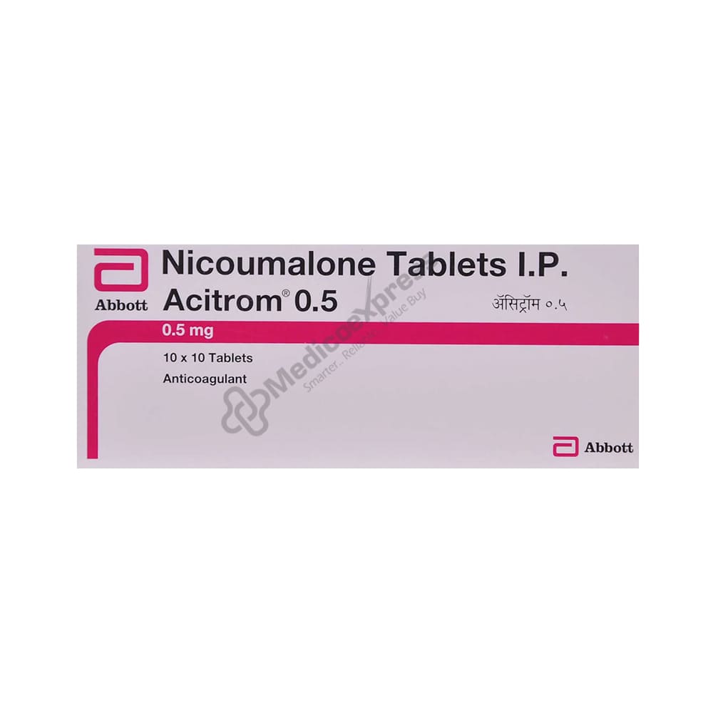 Acitrom 0.5 mg Tablet 10's