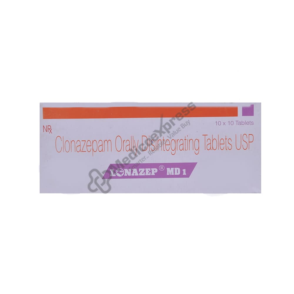 Lonazep MD 1 Tablet 10's