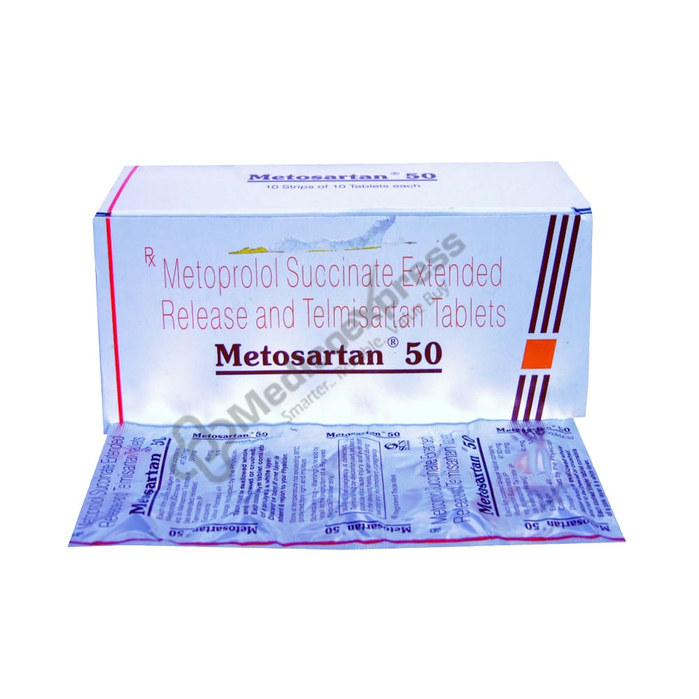 Metosartan 50 Tablet 10's