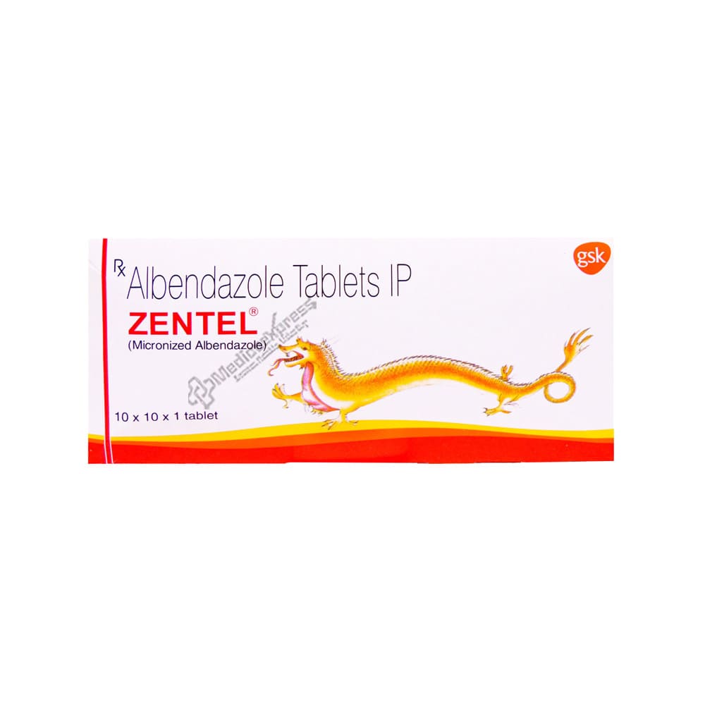 Zentel 400mg Strip Of 1 Tablets