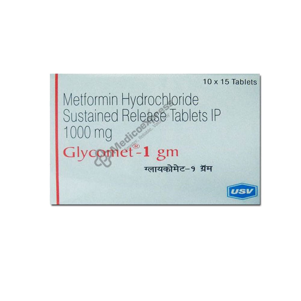 Glycomet 1 GM Tablet 15's