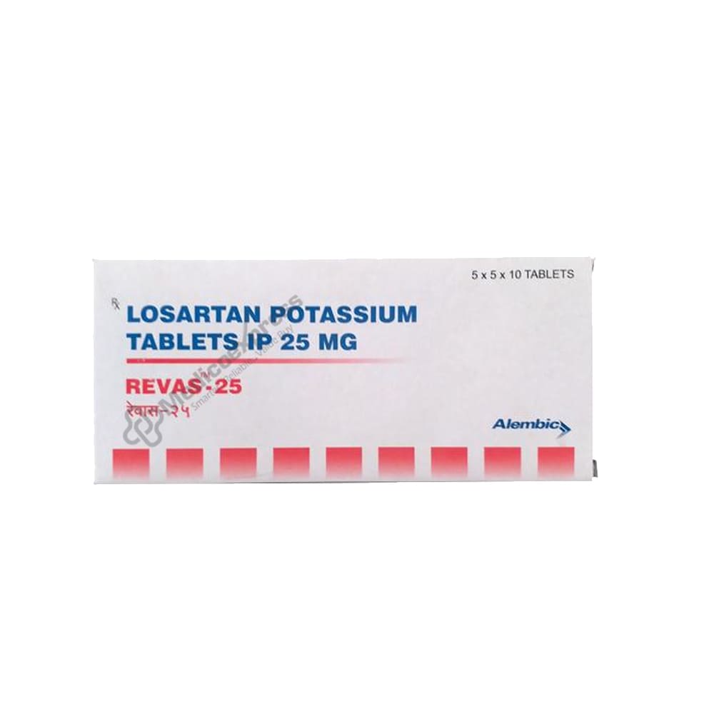 Revas 25 Tablet 10's