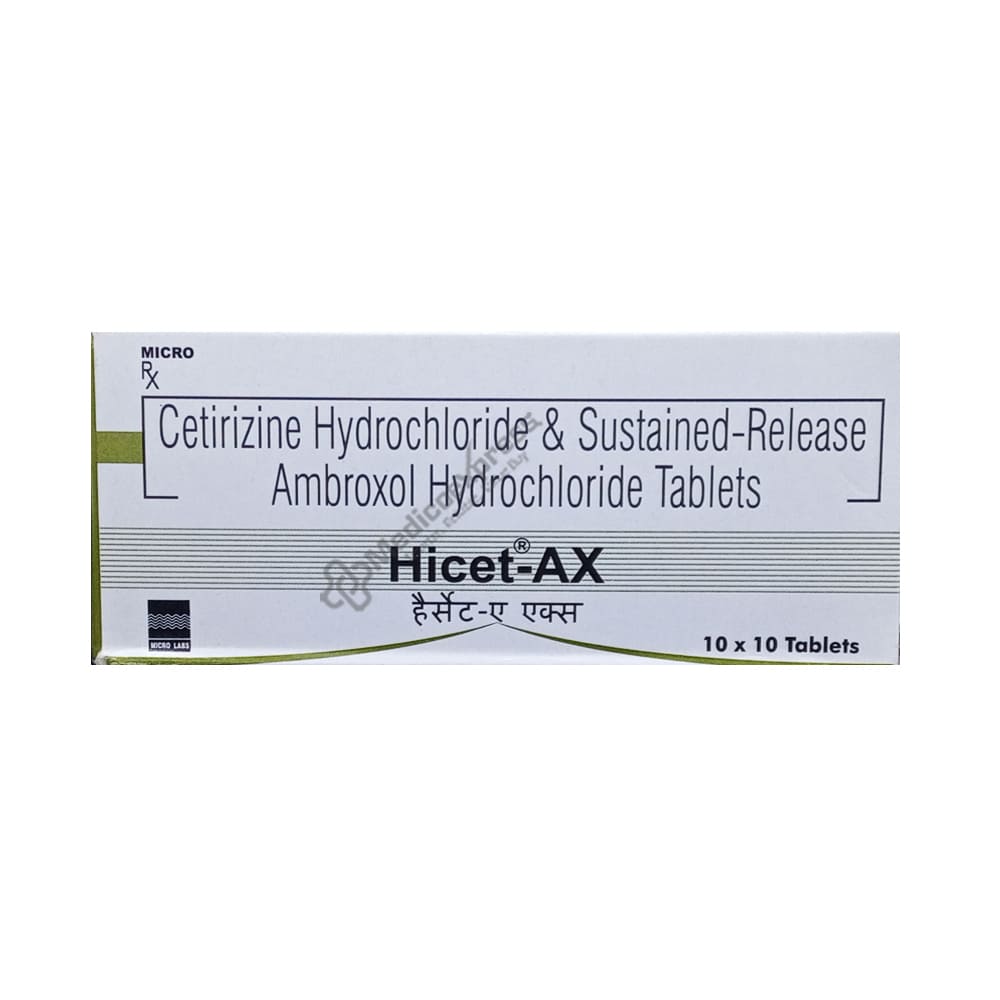 Hicet Ax Tablet 10's